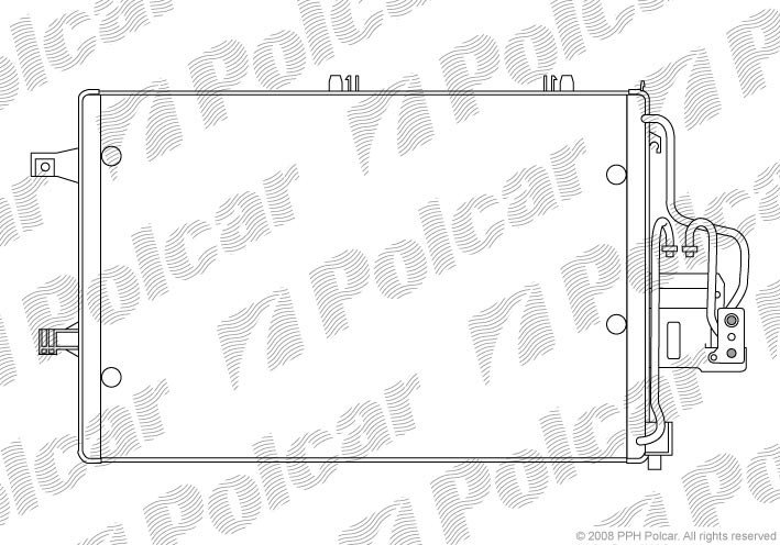 Радіатор кондиціонера OPEL CORSA C 04-    