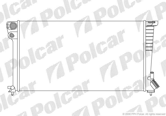 Радіатор охолодження Citroen Berlingo/Peugeot Partner 1.8/1.8D/1.9D 03.91-12.15