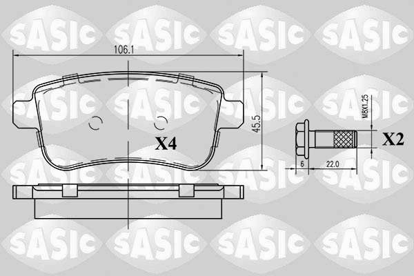 Тормозные колодки, комплект