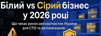 "Білий" vs "сірий" бізнес у 2026 році на ринку автозапчастин