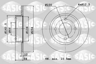 SASIC, 4004276J, Тормозной диск