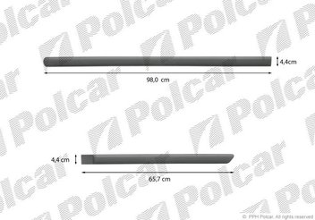 polcar-99lbl430 Накладки бічні компл. лівий